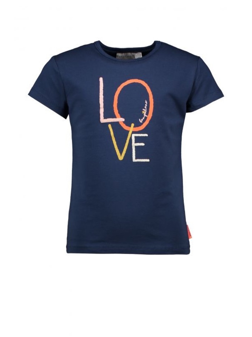 Navy Short Sleeve 'LOVE' Graphic Tee for Kids